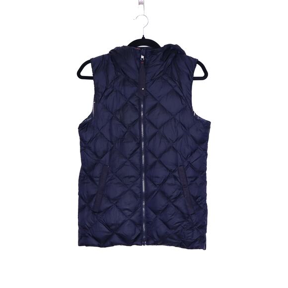LULULEMON The Fluffiest Vest Naval Cypress Plaid Red Tide Deep Navy Women's 6 - Picture 1 of 16